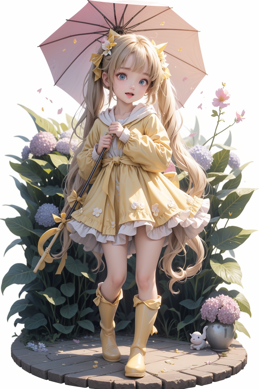 1girl,  rainbow,  raincoat by 海底烂皮球 on Tensor.Art