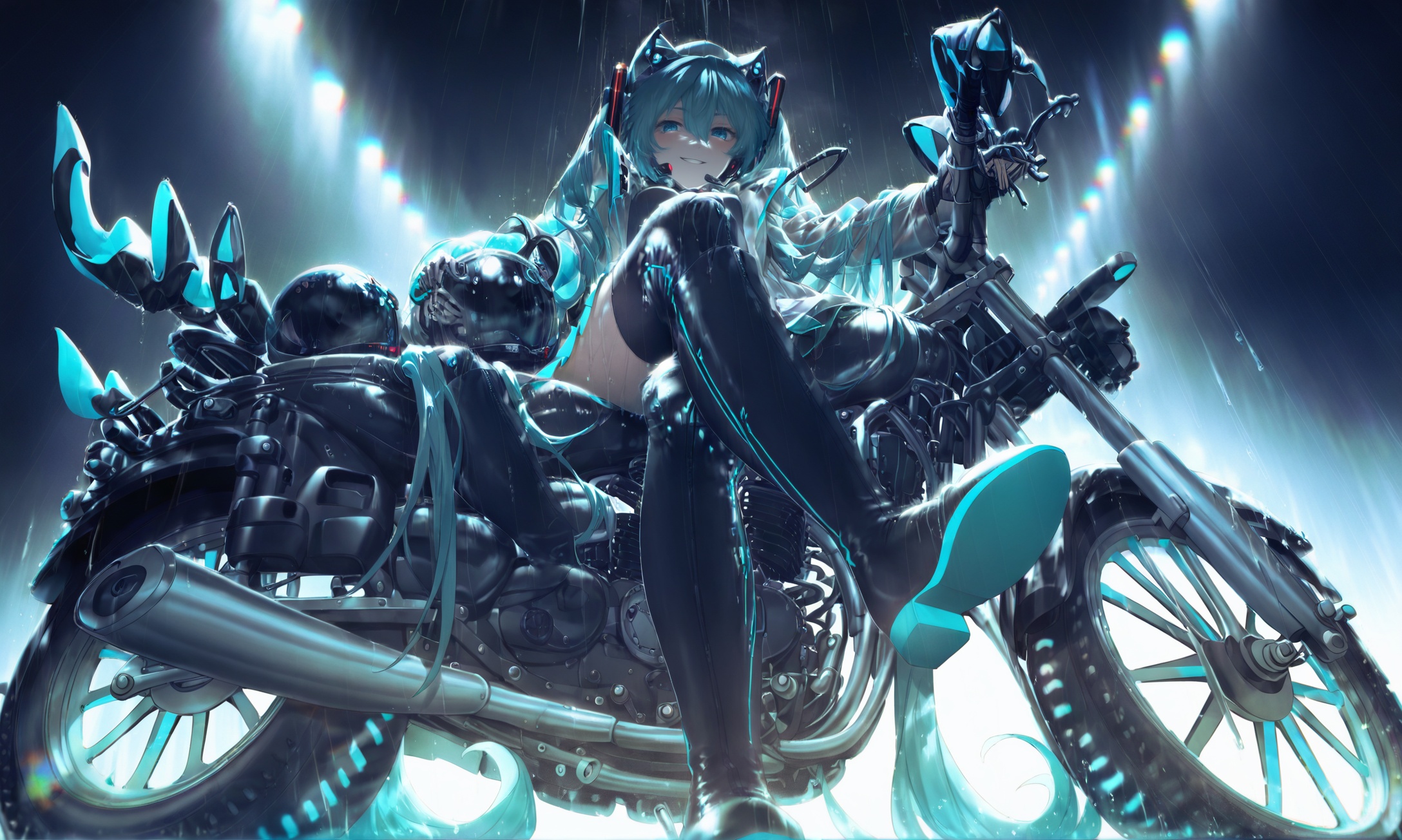 1girl,  hatsune miku,  solo on Tensor.Art
