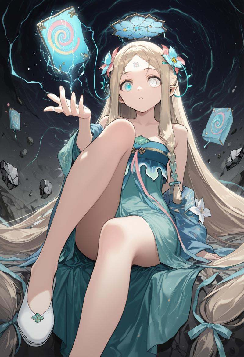 hengsha \(newmoontx\),  low-tied long hair,  twin braids on Tensor.Art