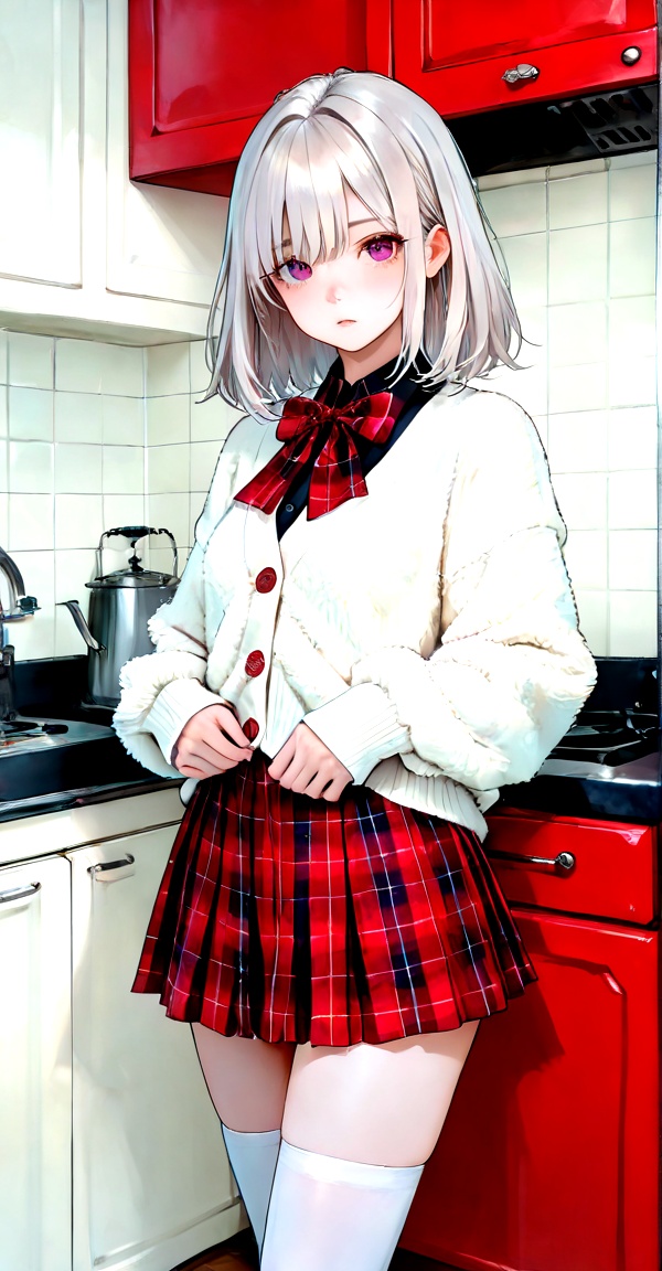 1girl,  standing,  kitchen on Tensor.Art
