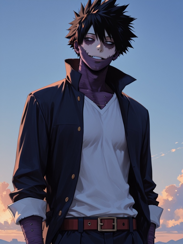 1boy,  dabi (boku no hero academia),  tall male on Tensor.Art