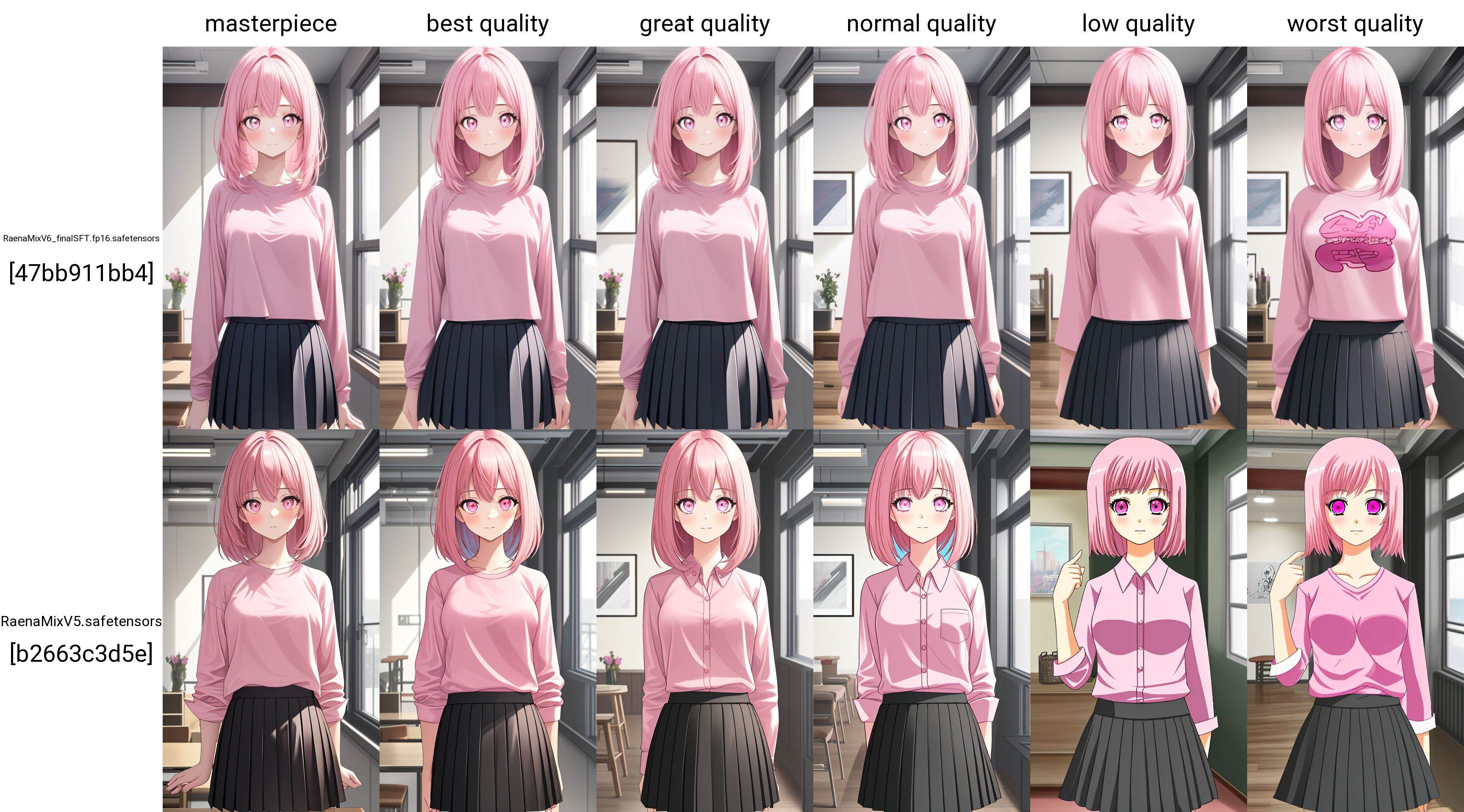 masterpiece,  1girl,  pink hair on Tensor.Art