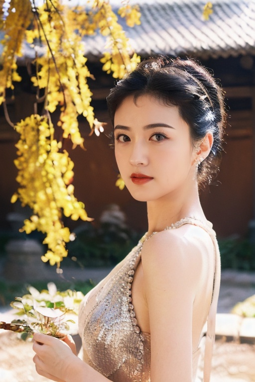 (1girl:1.3), (best quality, masterpiece, ultra high resolution),(photorealistic:1.3), (realistic:1.3), depth of field, (day:1.2), (cinematic lighting:1.2),  <lora:DiamondJt:0.8>