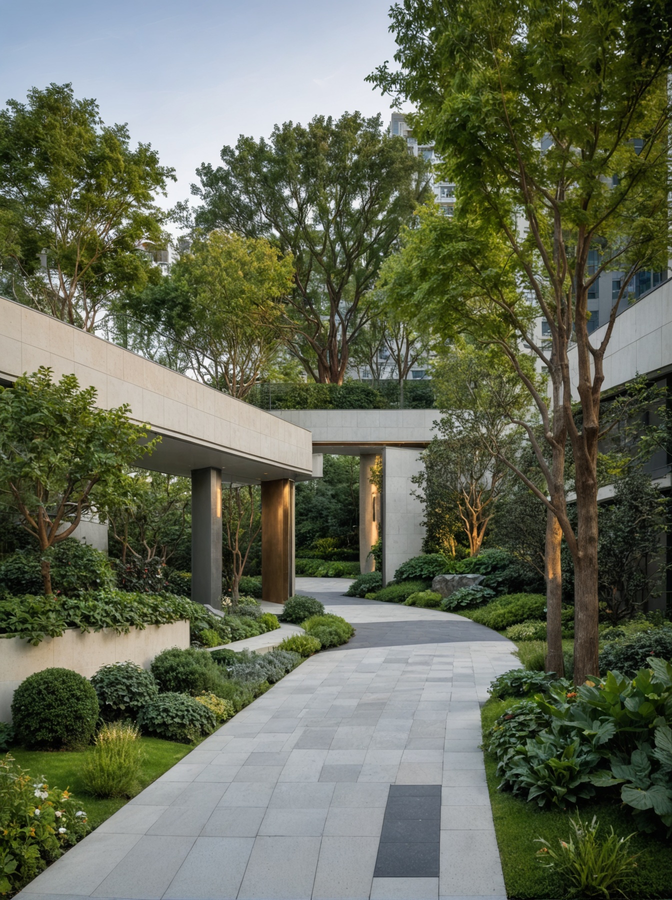 modern landscape,modern square,