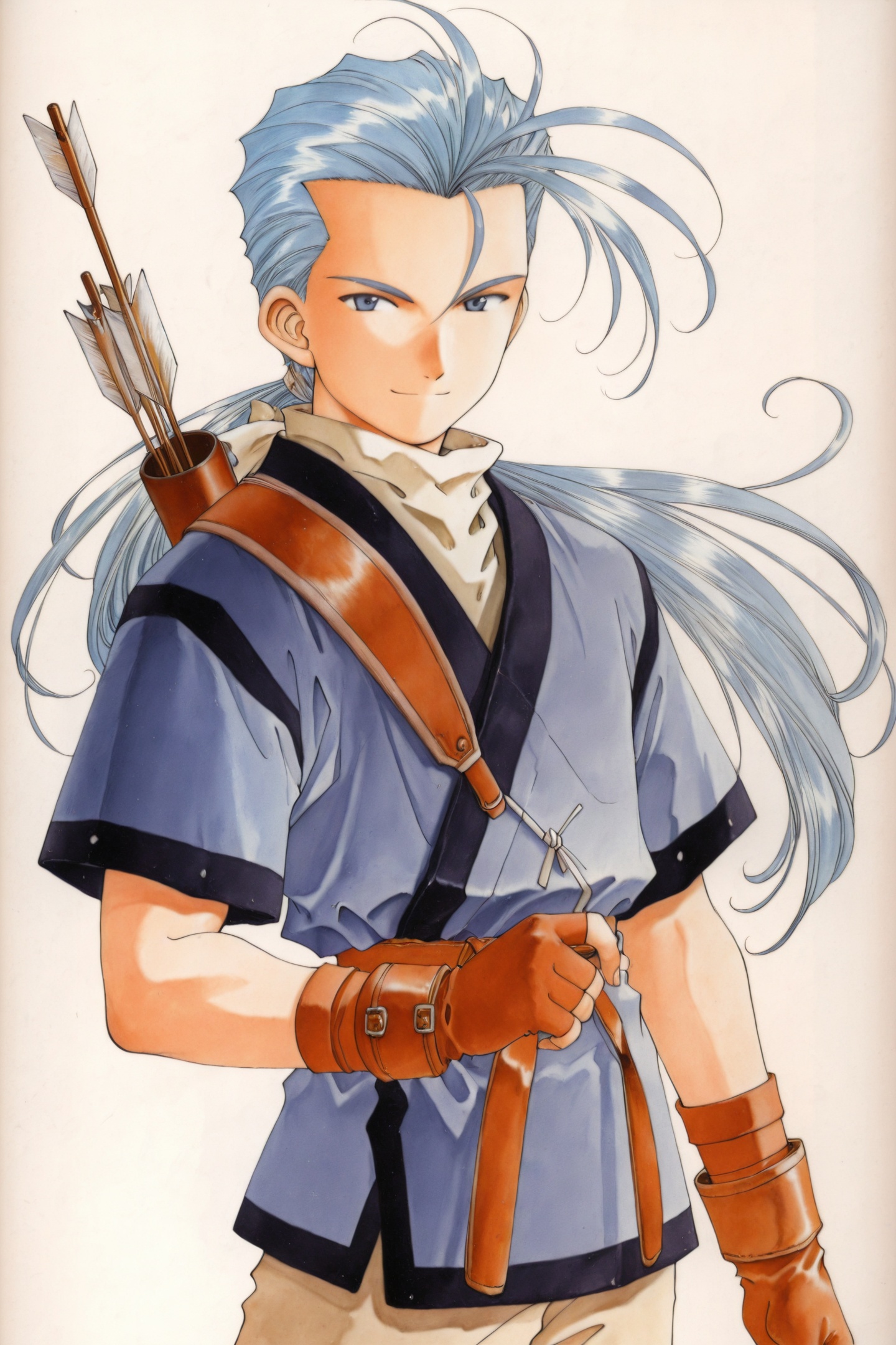Kousuke Fujishima Style,  Chester Barklight,  1boy on Tensor.Art