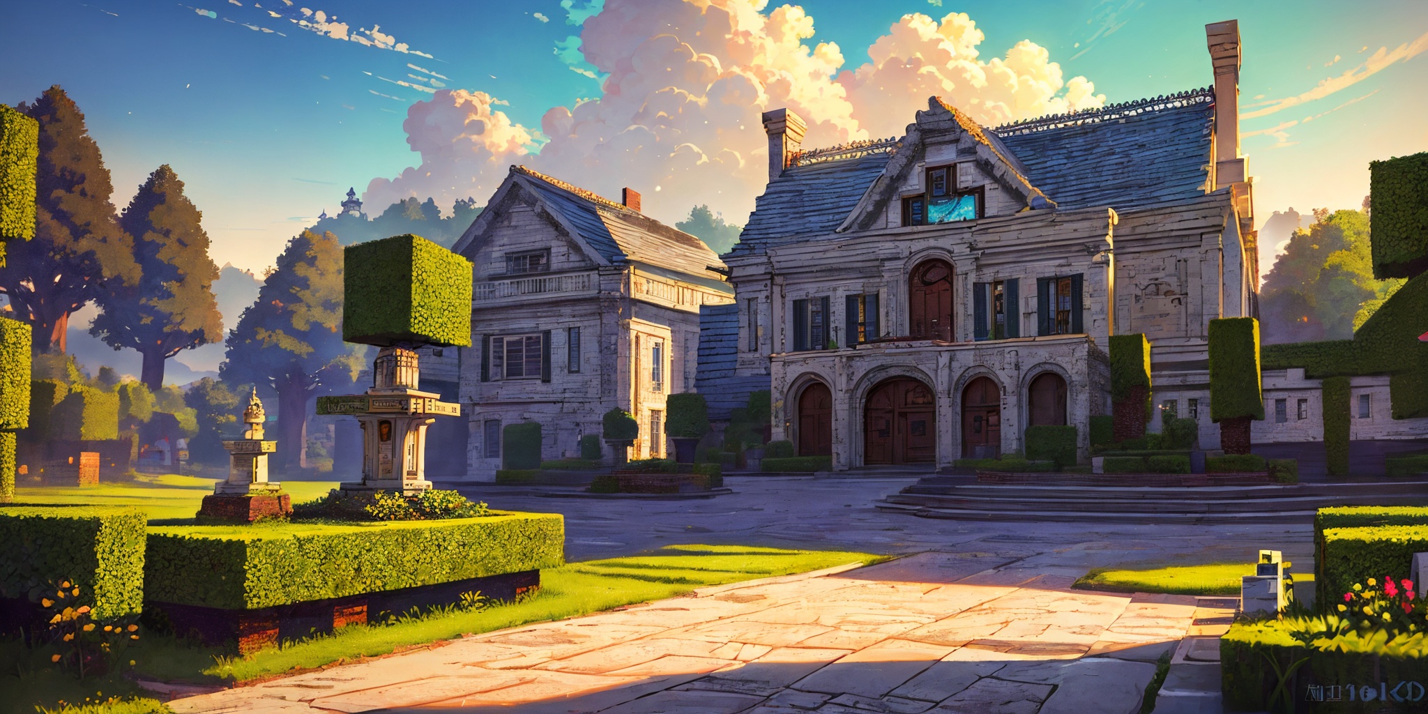 Minecraft style ,  Beautiful outdoor,  edge quality on Tensor.Art