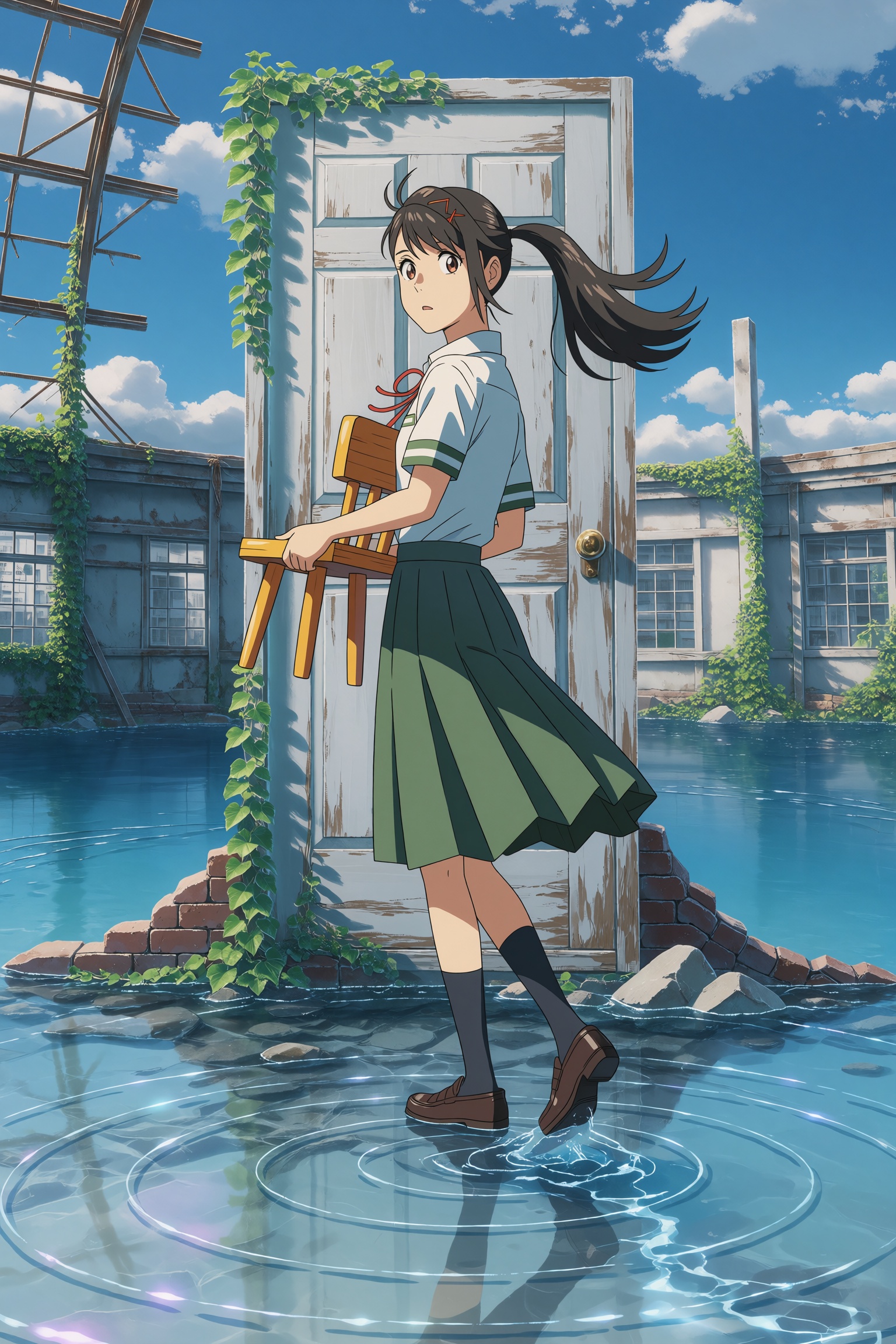 Shinkai Makoto Style,  Suzume no Tojimari Style,  Iwato Suzume on Tensor.Art