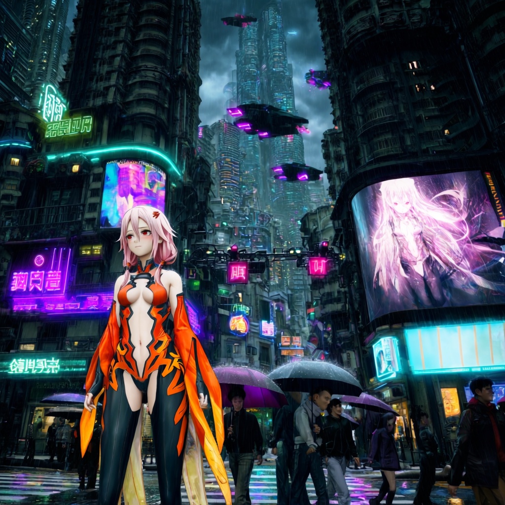 yuzuriha inori,  guilty crown,  1girl on Tensor.Art