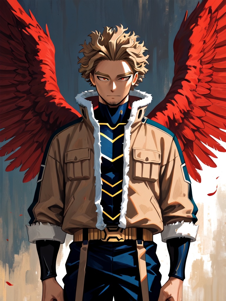 1boy,  hawks (boku no hero academia),  general on Tensor.Art