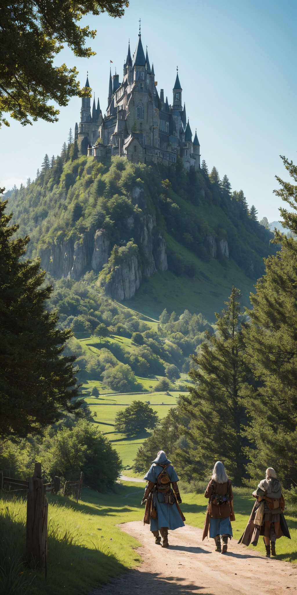 Role-playing game (RPG) style fantasy ,  Beautiful outdoor,  1girl on Tensor.Art