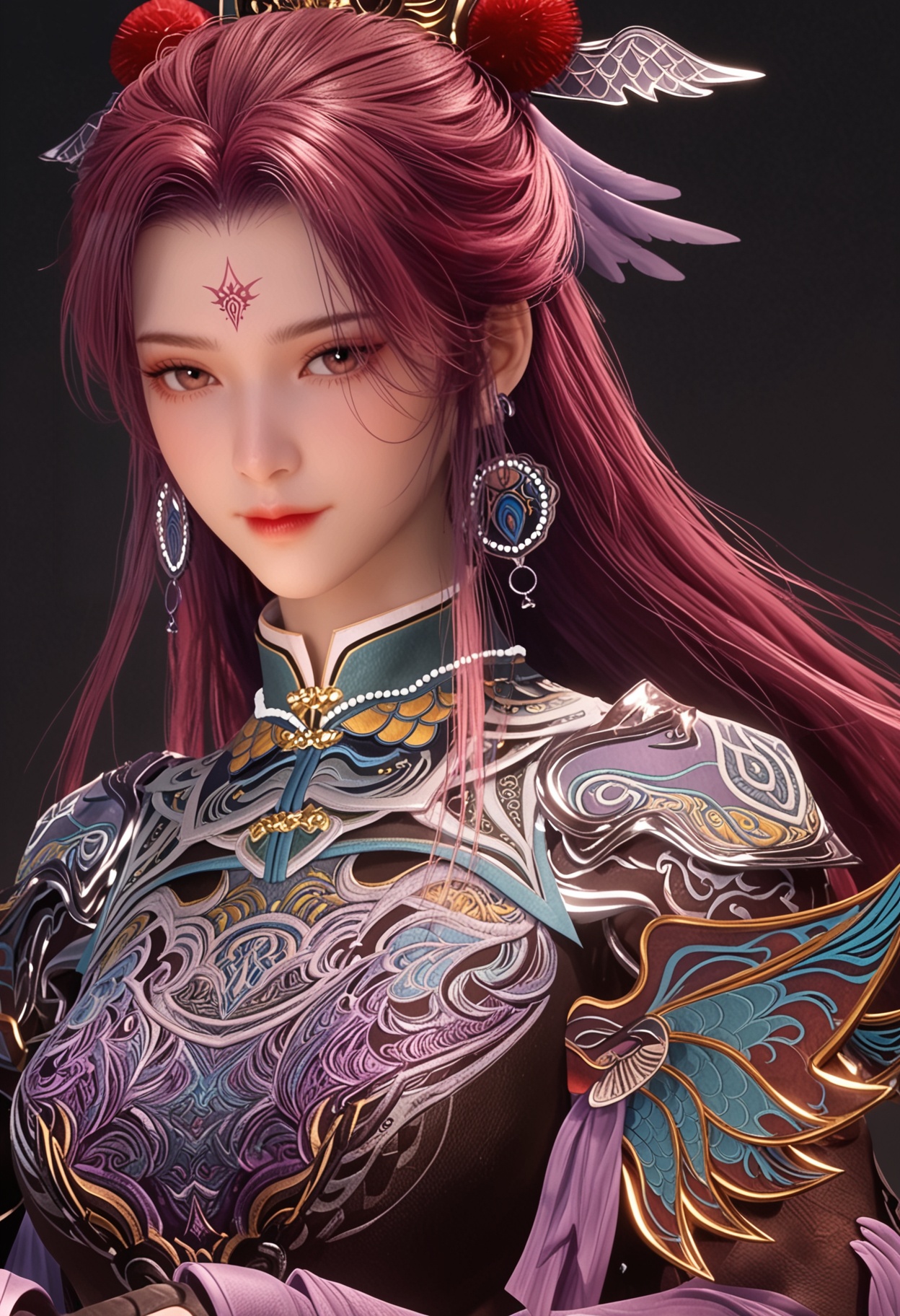 facing viewer,  direct gaze,  1girl by 云落 on Tensor.Art