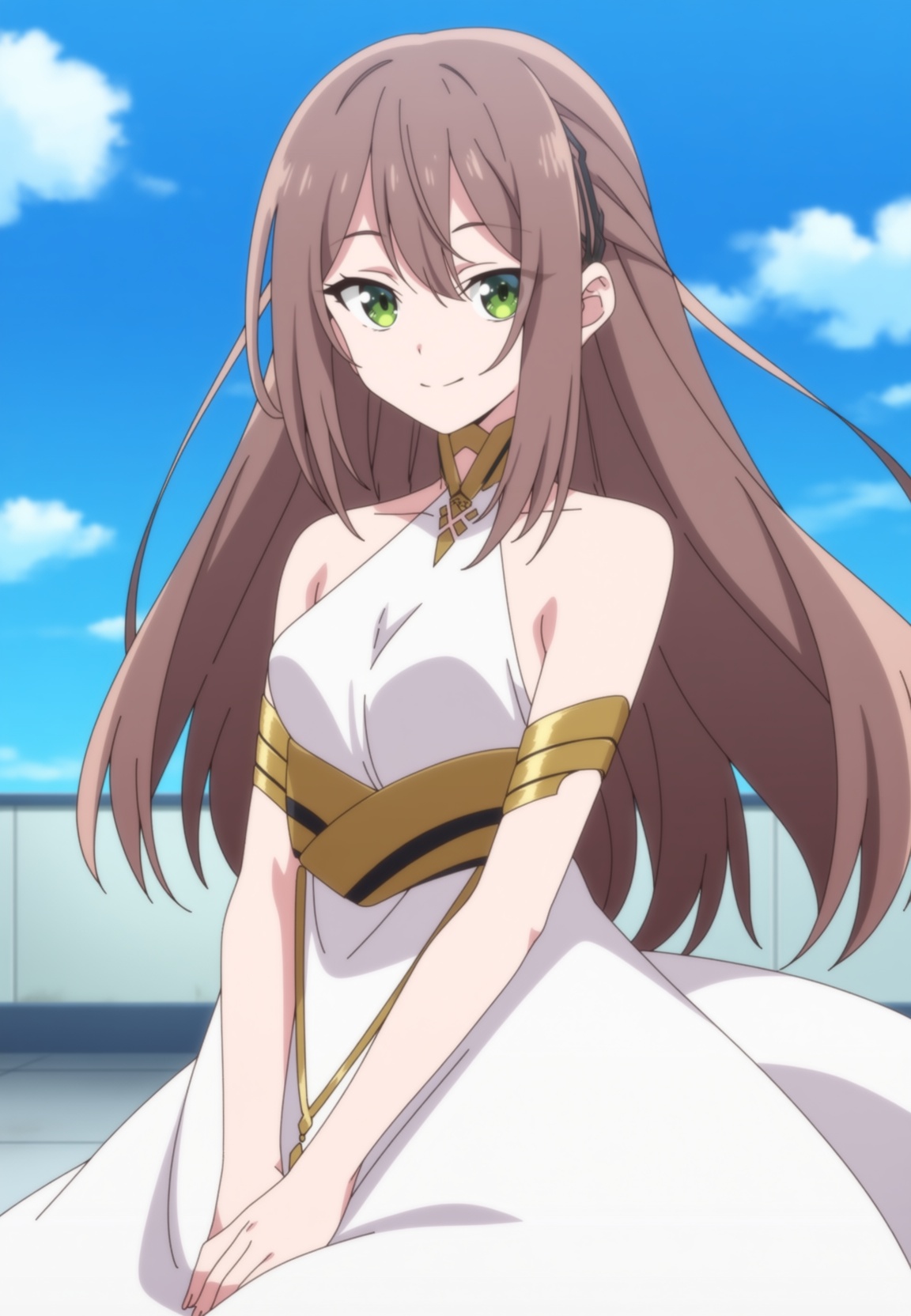 anime screencap,  1girl,  brown hair on Tensor.Art