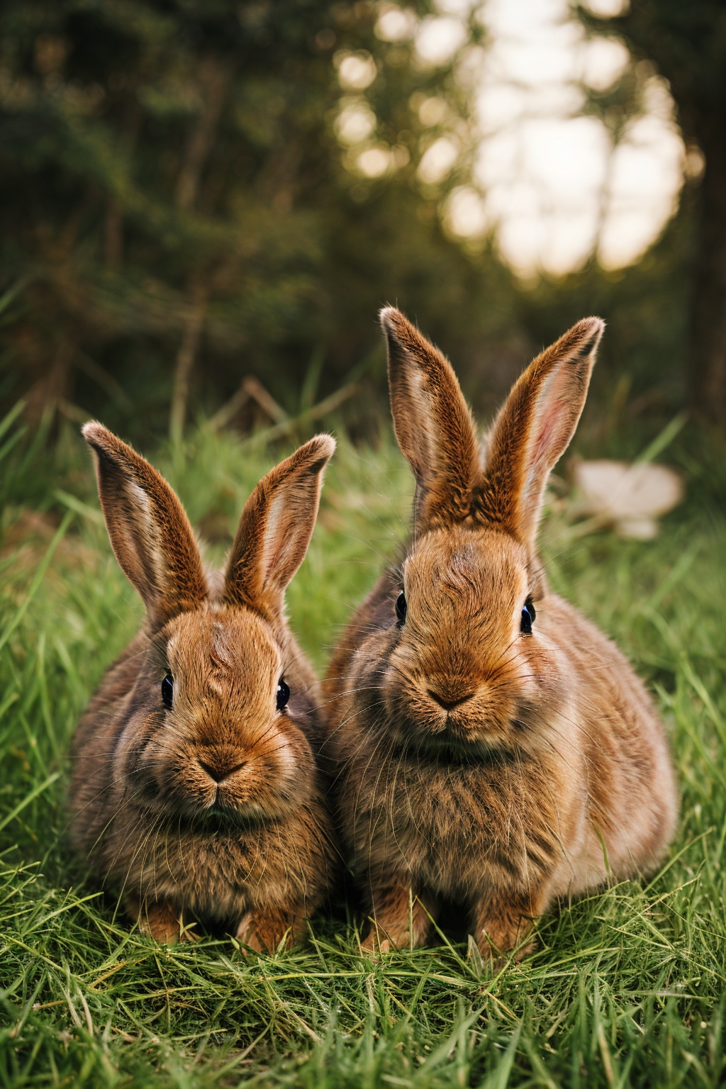 <lora:tutututu_20240119010100-000008:0.8>,brown rabbits,soft light,Three rabbits,lined up,tutututu,animal portrait,close-up,furry,long ears,masterpiece,best quality,
