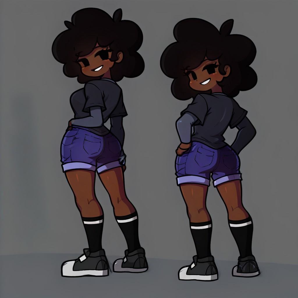 CarolFNF,  1girl,  dark skin on Tensor.Art