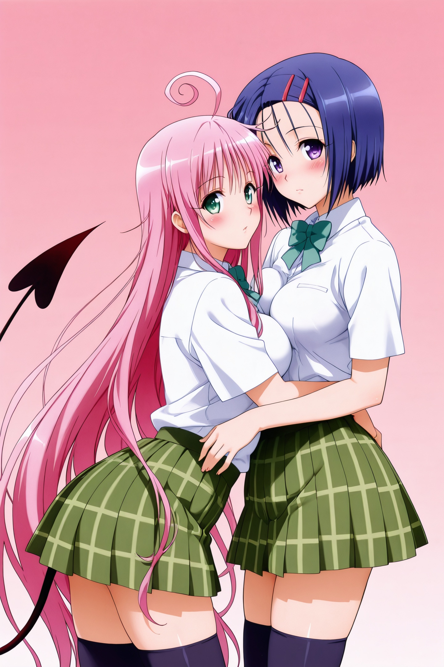 Anime Style,  lala satalin deviluke,  haruna sairenji on Tensor.Art