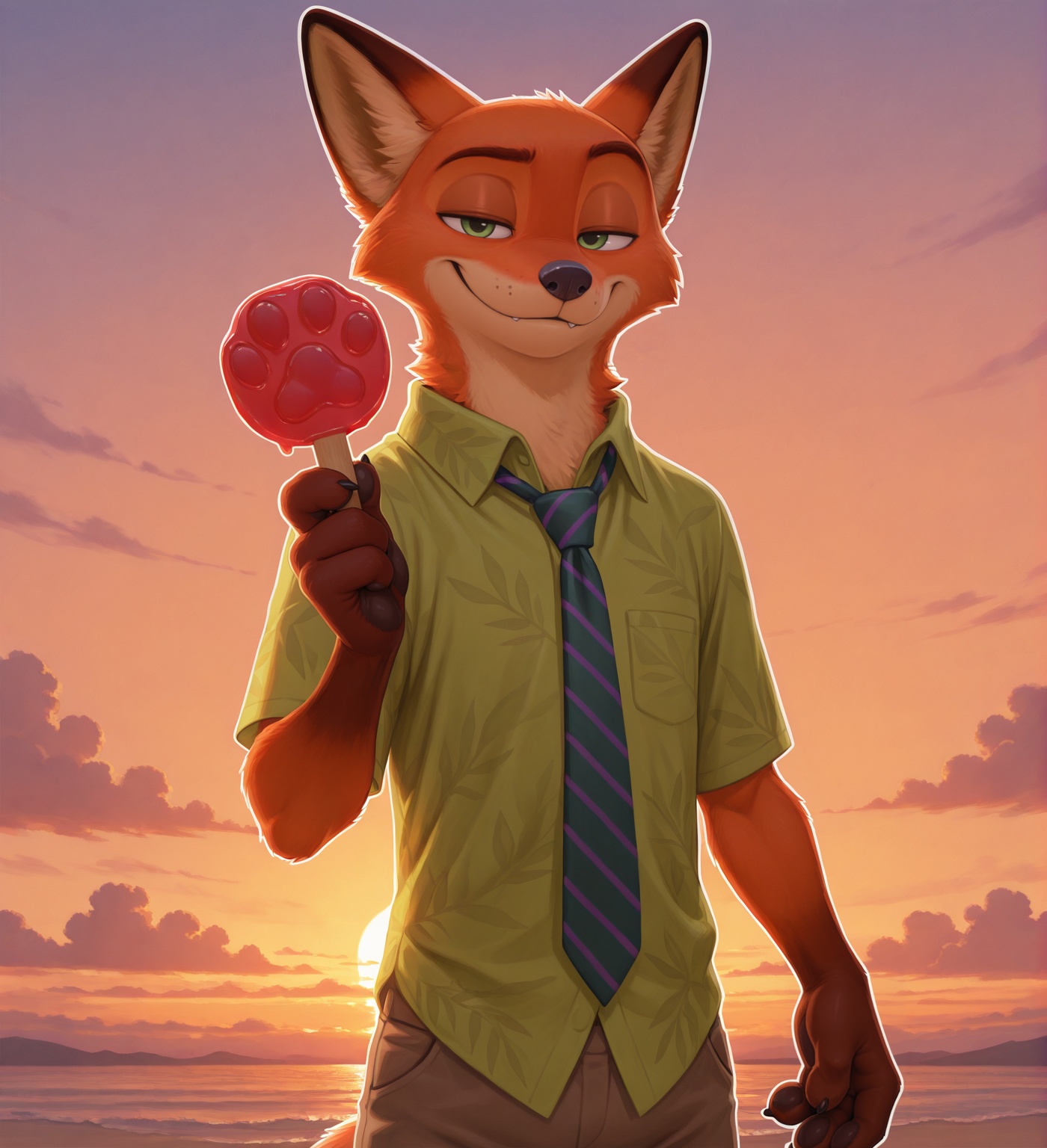 nick wilde,  fox,  1boy on Tensor.Art