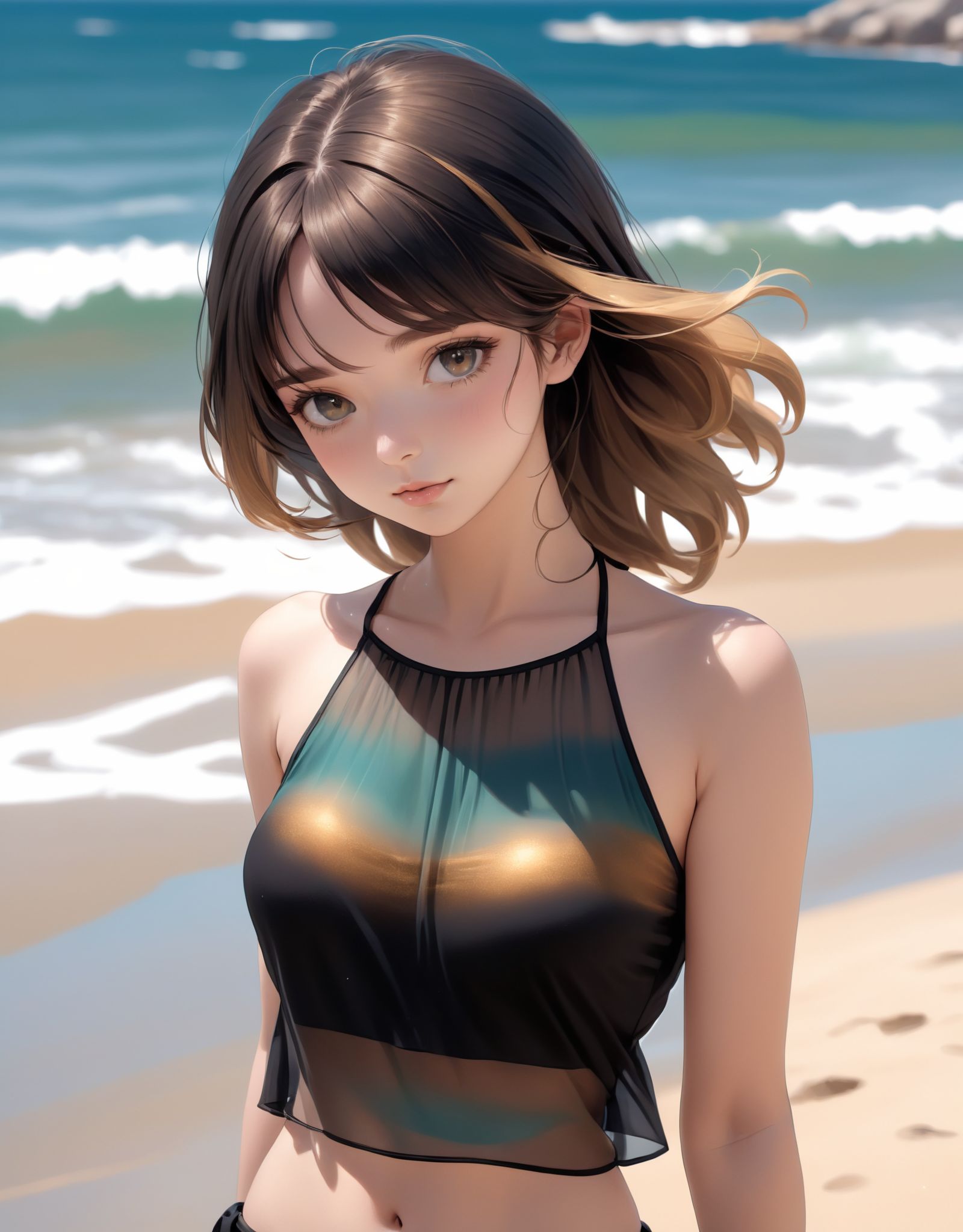 highres,  best quality,  tie behind the head on Tensor.Art