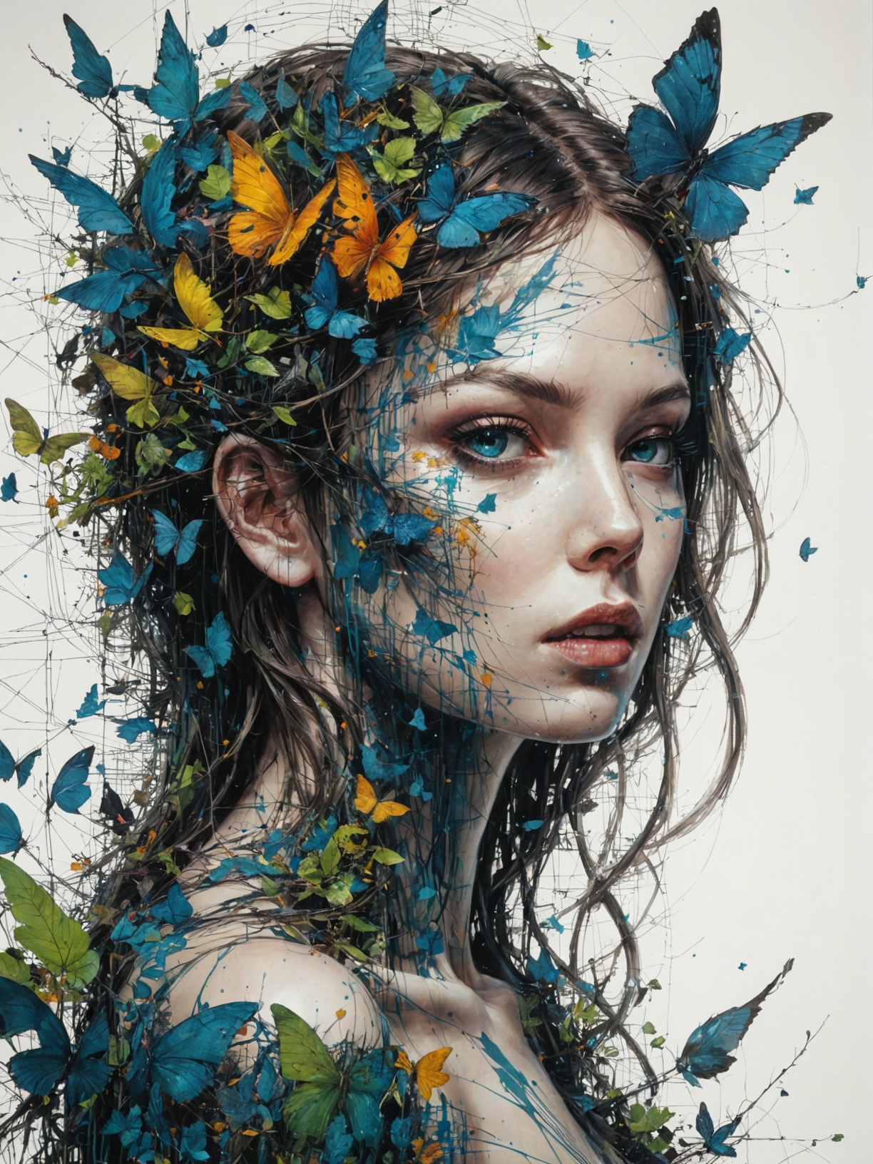mysterious silhouette forest woman, by Minjae Lee, Carne Griffiths, Emily Kell, Geoffroy Thoorens, Aaron Horkey, Jordan Grimmer, Greg Rutkowski, amazing depth, masterwork, surreal, geometric patterns, intricately detailed, bokeh, perfect balanced, deep fine borders, artistic photorealism , smooth, great masterwork by head of prompt engineering <lora:add-detail-xl:2>