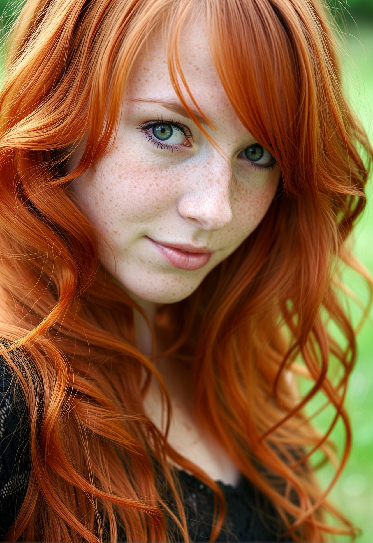 beautiful face,  1girl,  freckles on Tensor.Art