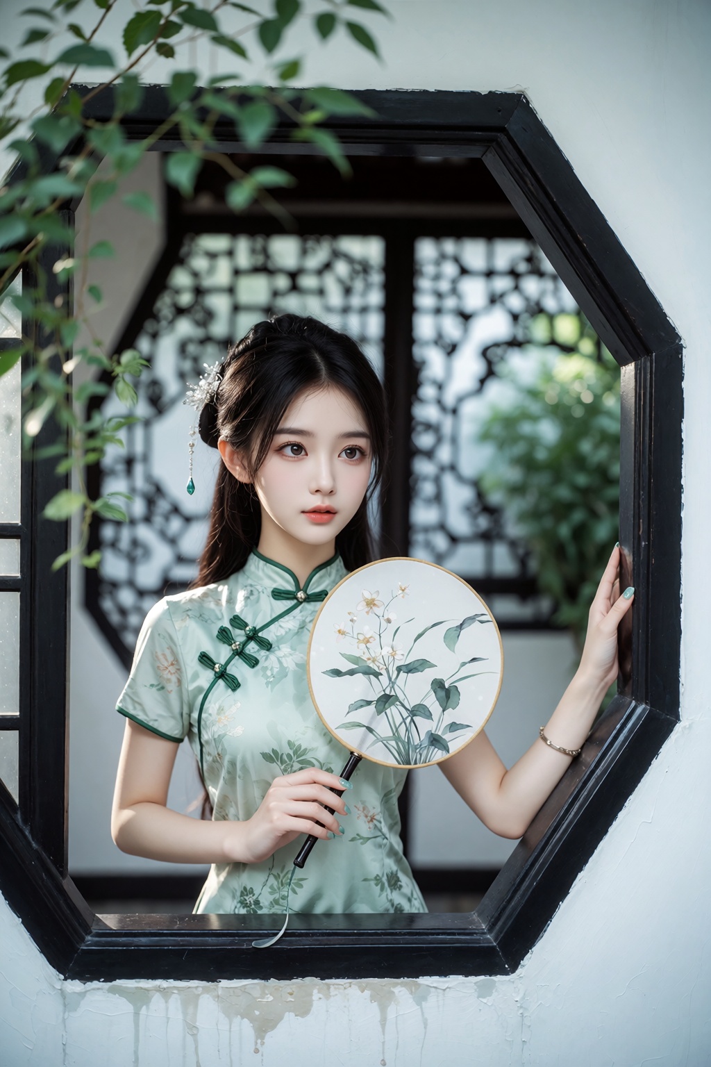 新中式古典摄影风格,  采用高清晰度与高分辨率呈现,  色彩基调清新淡雅 by 天海TianHai on Tensor.Art