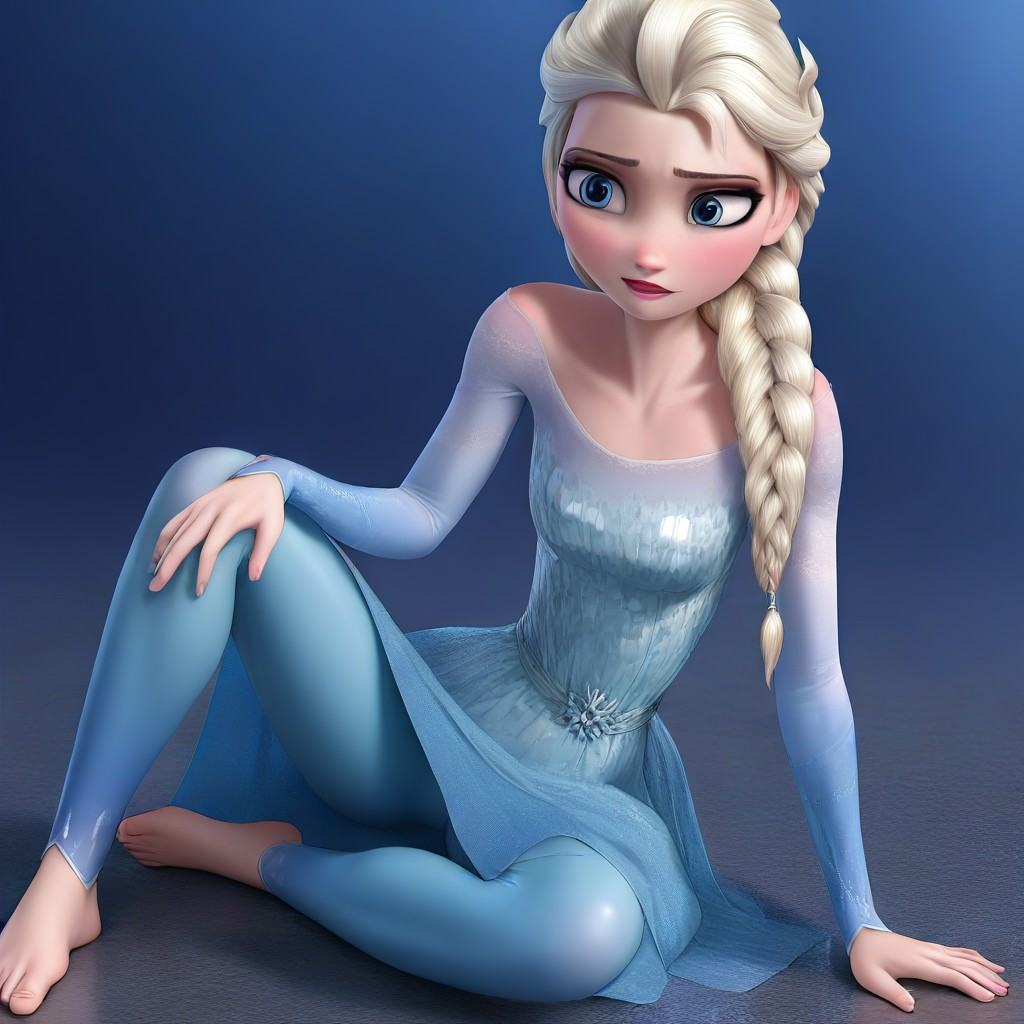 1girl,  solo,  elsa_travel on Tensor.Art