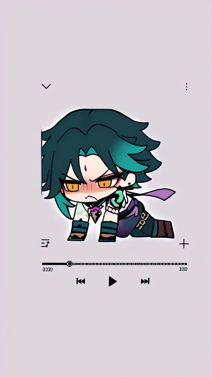 masterpiece, best quality,   <lora:mikuoeo-xl-a3.1:1>,1boy, chibi,solo,full body,xiao \(genshin impact\), angry, 
