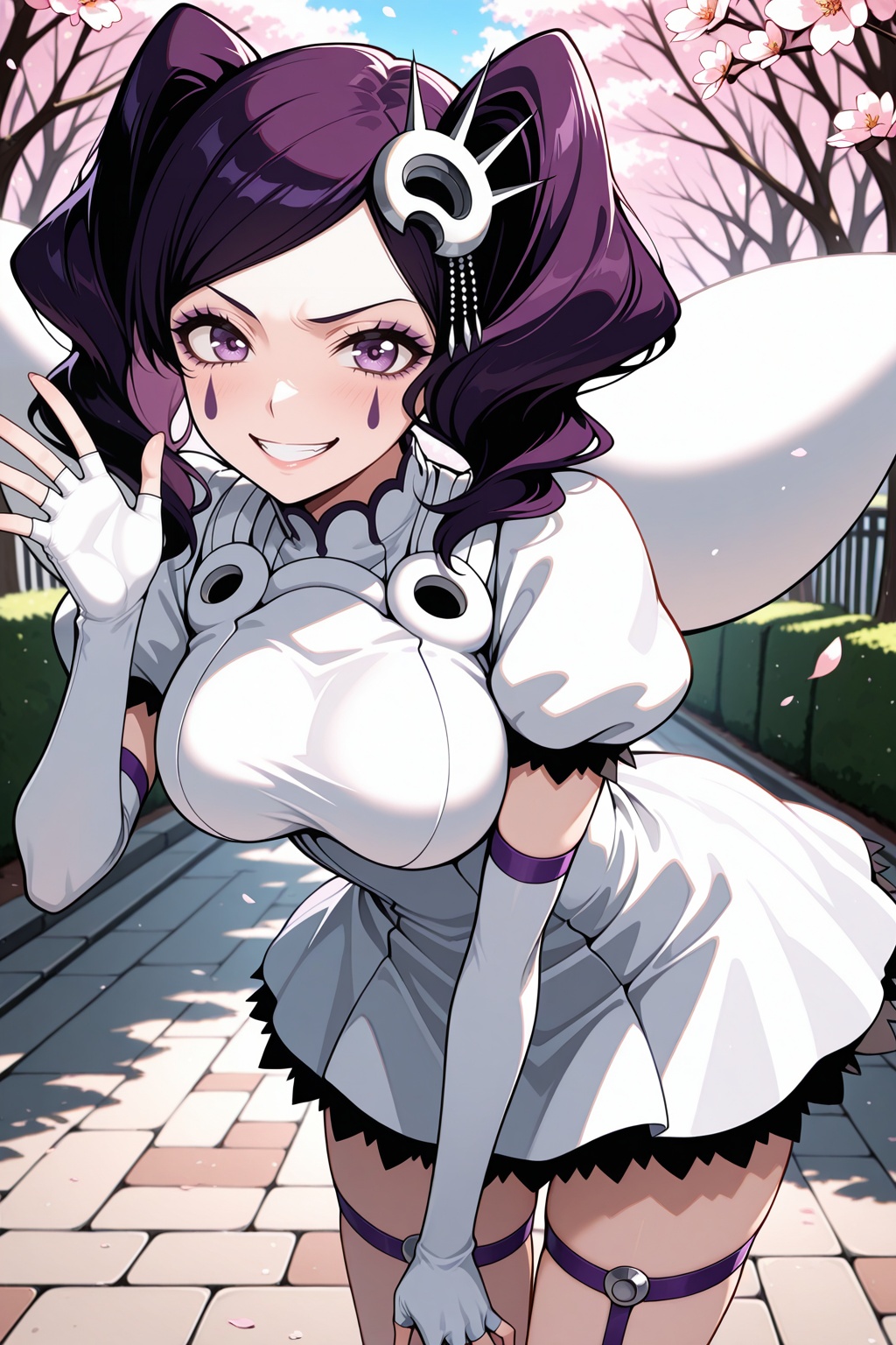 cirucci sanderwicci,  short twintails,  purple hair on Tensor.Art