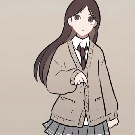 long hair,  brown hair,  brown eyes on Tensor.Art