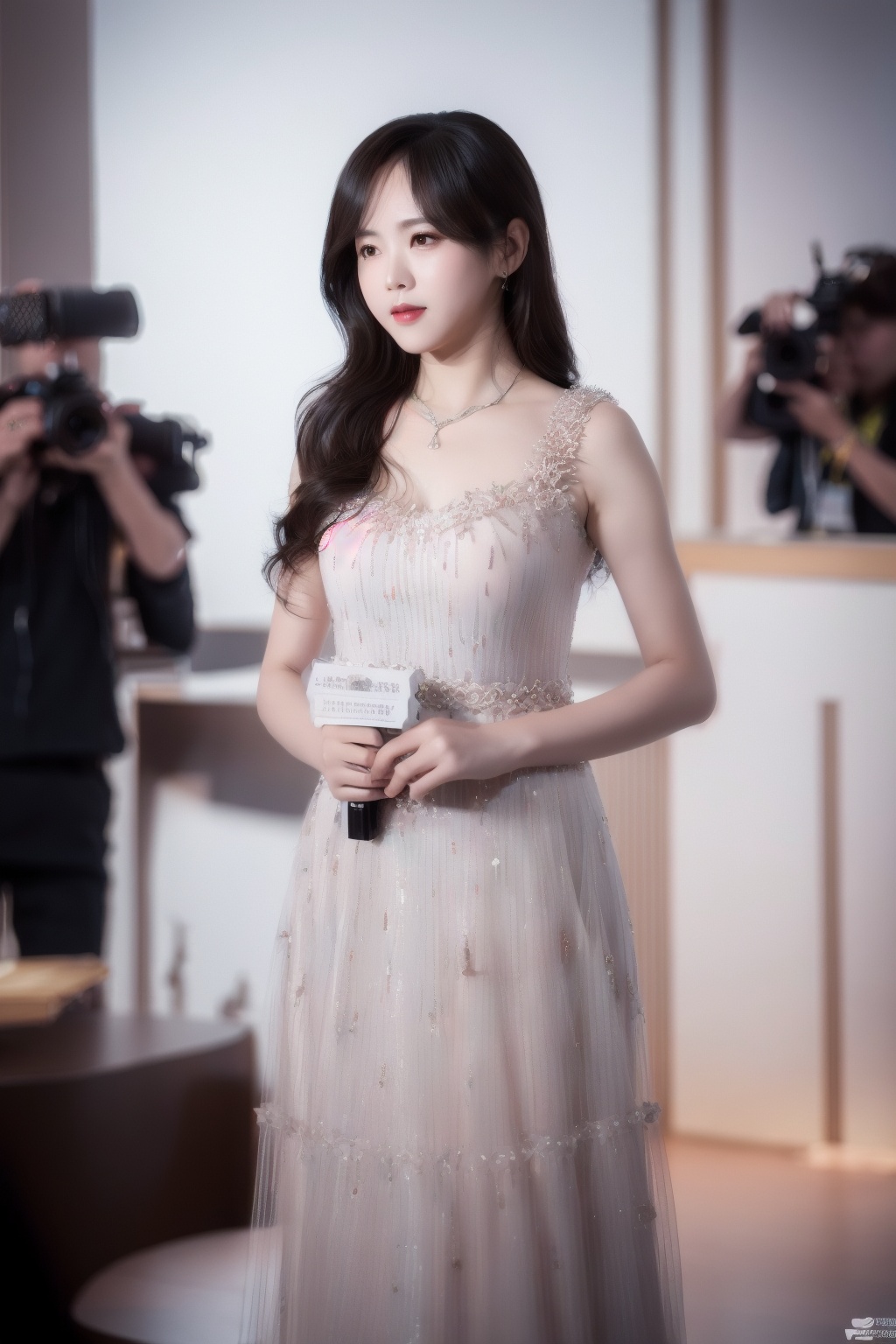 (1girl:1.3), (best quality, masterpiece, ultra high resolution),(photorealistic:1.3), (realistic:1.3), depth of field, (day:1.2), (cinematic lighting:1.2), fullbody, <lora:DressDiamondTy:0.8>