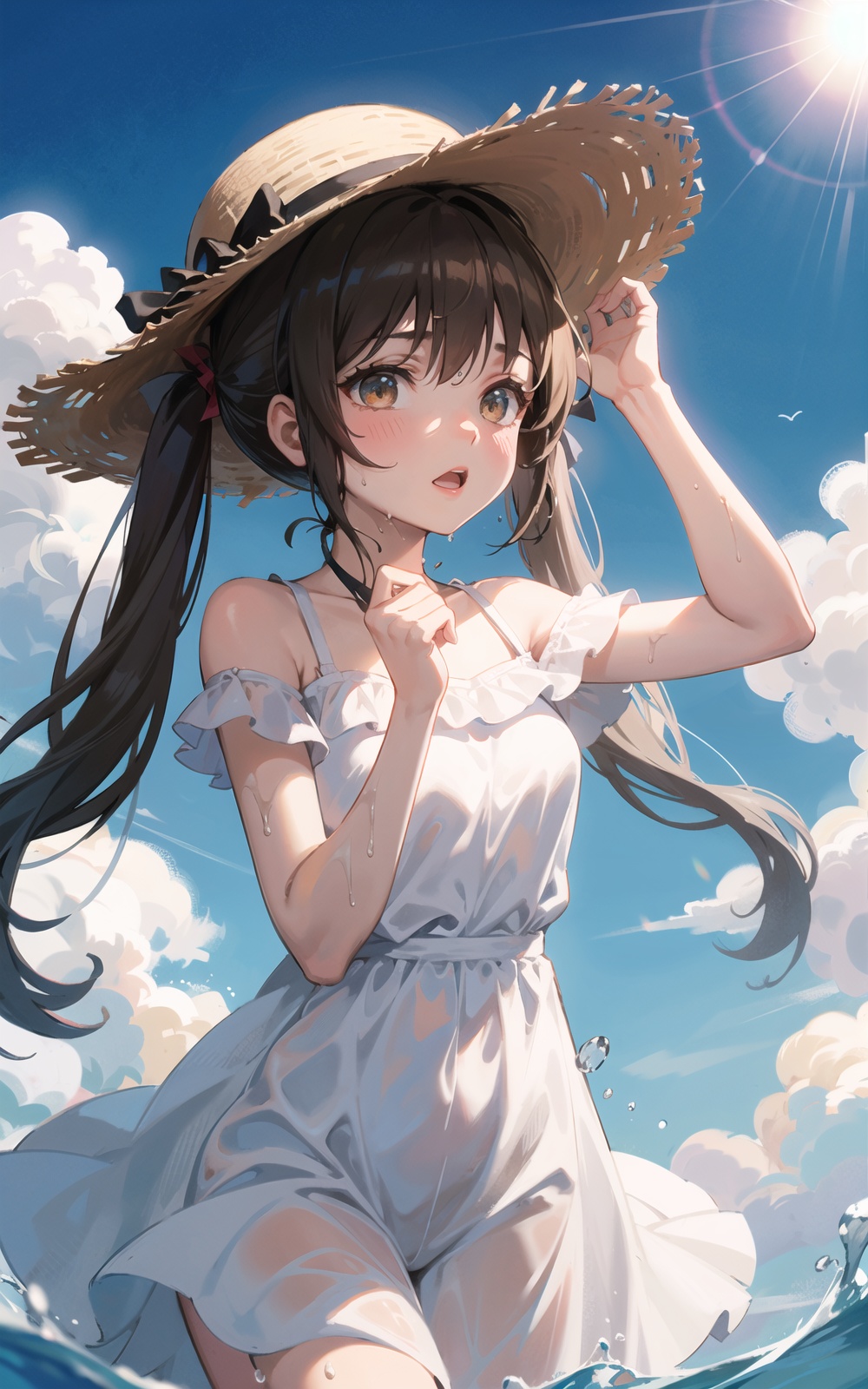 hat,  1girl,  straw_hat on Tensor.Art