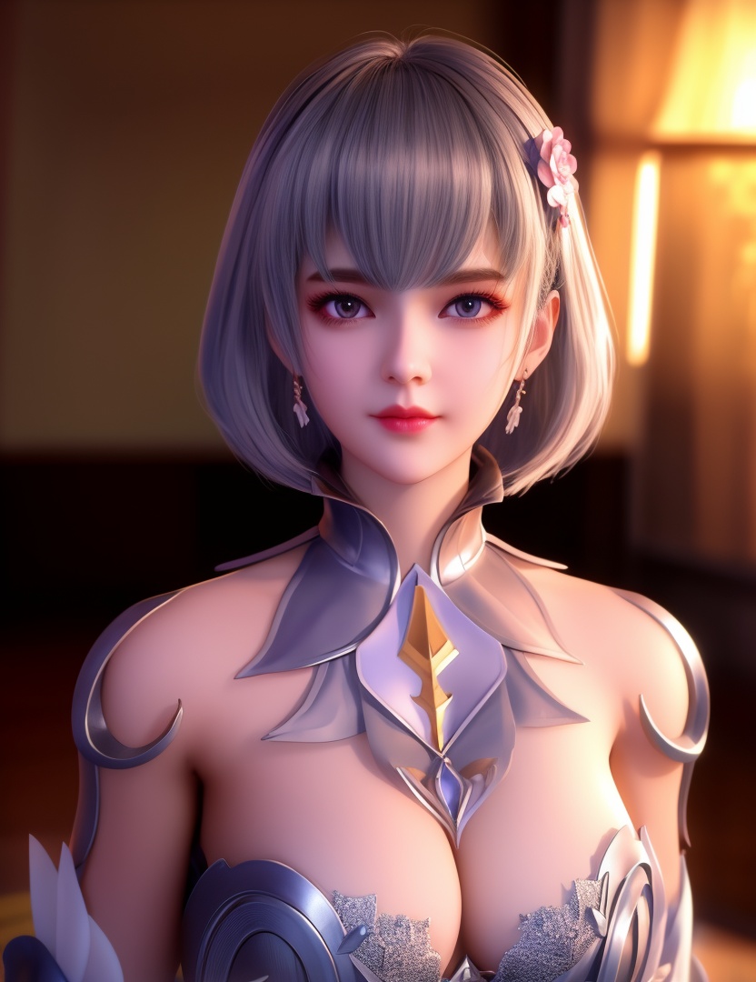 <lora:532-DA-斗罗大陆-叶泠泠:0.8>(,1girl, ,best quality, ),looking at viewer,  ,,ultra detailed background,ultra detailed background,ultra realistic 8k cg, , ,masterpiece, (( , )),,, ultra realistic 8k cg, ,      ,peony \(flower\),(cleavage), (),
