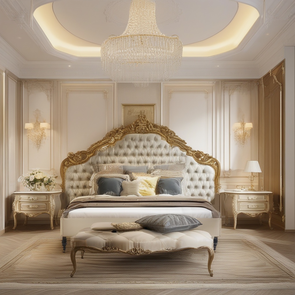 masterpiece,best quality,HD,High Quality,<lora:france style-000006:0.8>,france style,no humans,bedroom,bed,