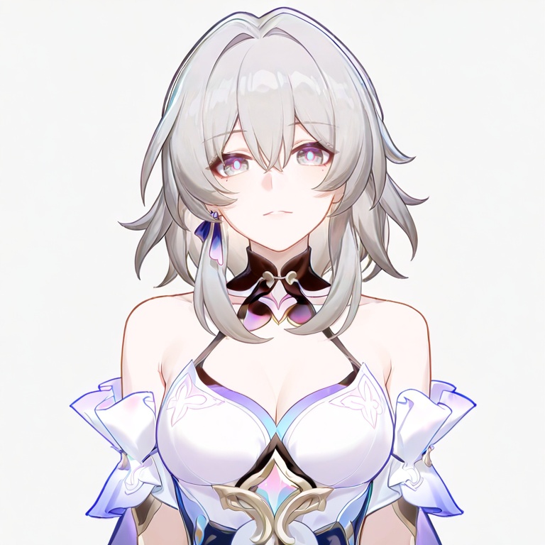 masterpiece, best quality,solo,(grey background:1.2),simple background,1girl,looking at viewer,  game_cg_style, honkai_star_rail_style<lora:崩坏轨子ill:0.8>