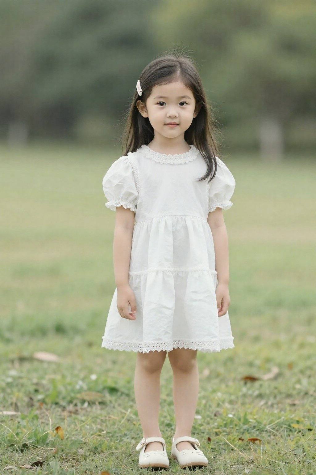 <lora:20260216_TinZIGirlLora9:1>, A young Asian girl, dress, outdoors,