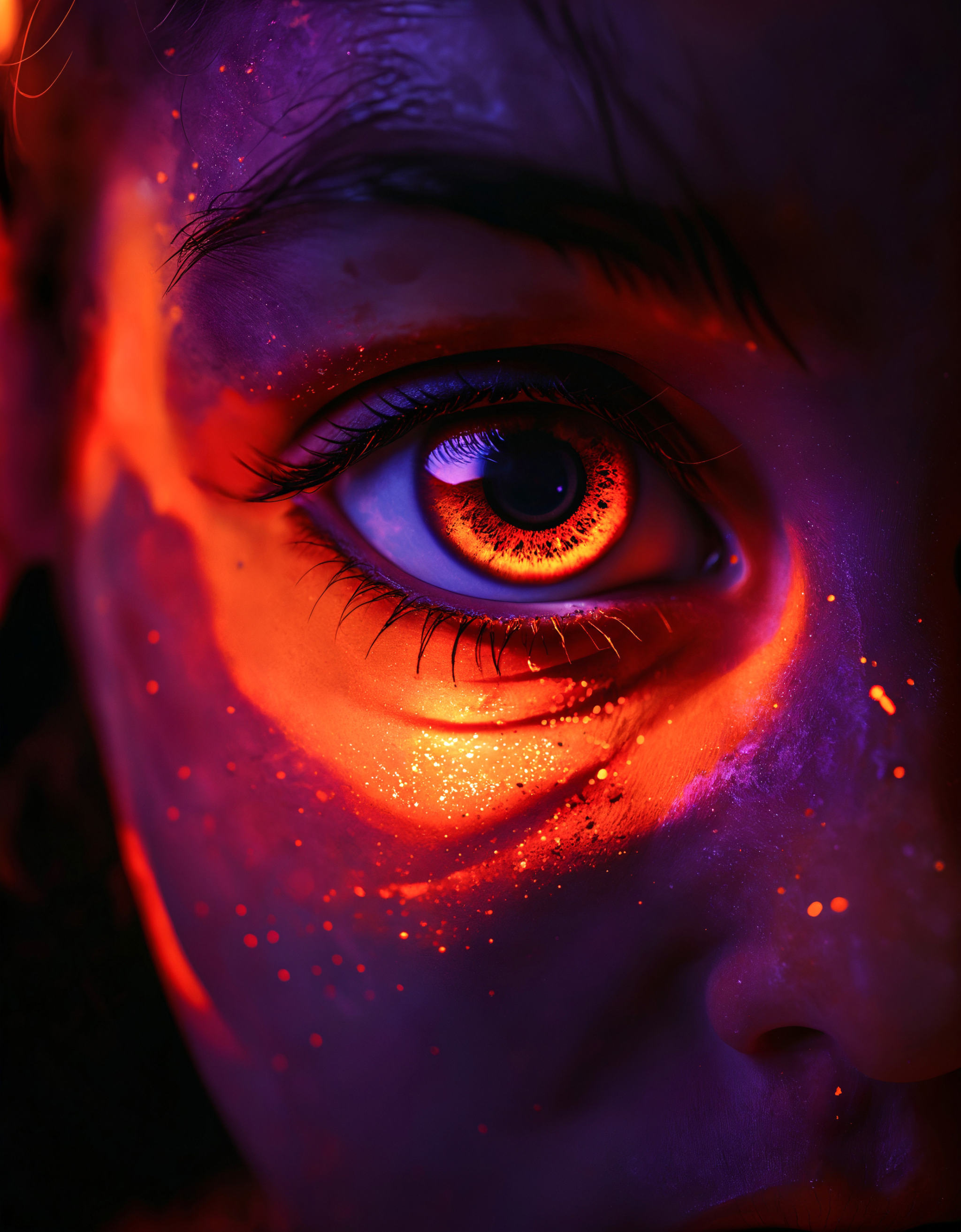 zavy-flrscnc,  fluorescent,  glowing dust on Tensor.Art