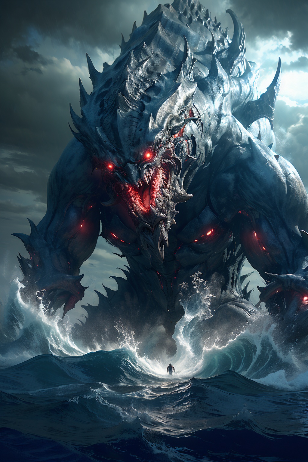 Huge monsters, Ocean, An atmosphere of horror, Deep sea 