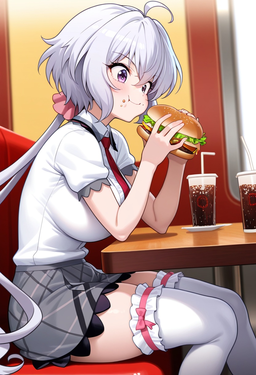 yukine chris,  long hair,  low twintails on Tensor.Art