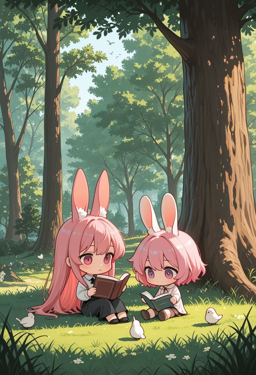 nv-p1xel4rt,  multiple girls,  animal ears on Tensor.Art