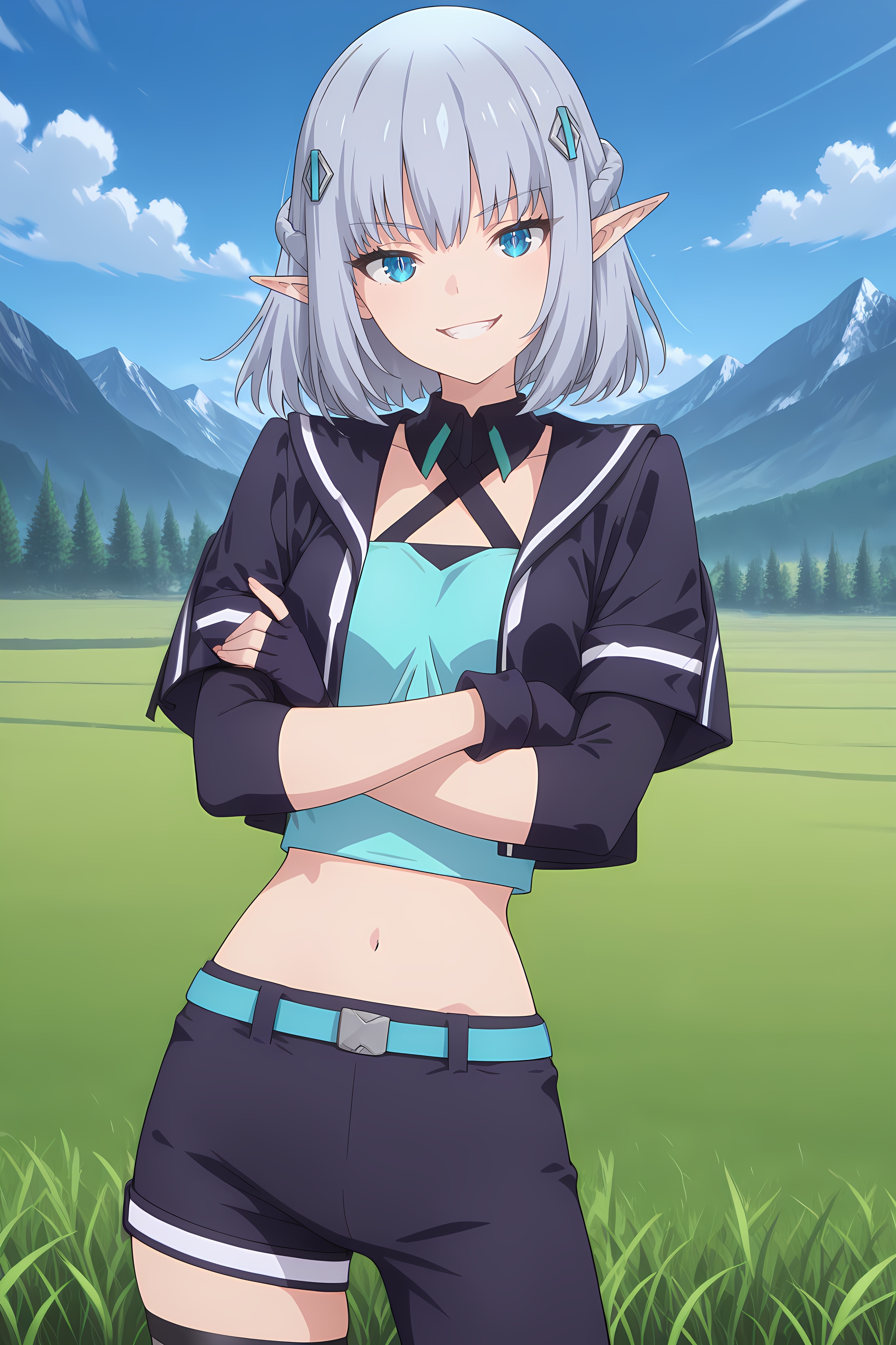 elma(reborn-space-mercenary),  1girl,  solo on Tensor.Art