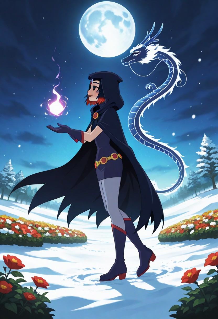 masterpiece,  beautiful,  Raven on Tensor.Art