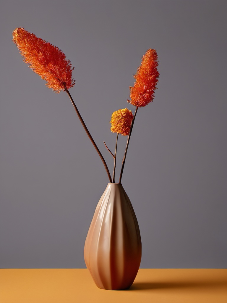 <lora:chengse 1.0:1>,chengse,no humans,still life,simple background,vase,grey background,realistic,masterpiece,8K,realistic,UHD,