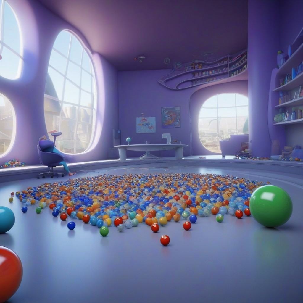 (Headquarters,  Marbles),  Pixar on Tensor.Art