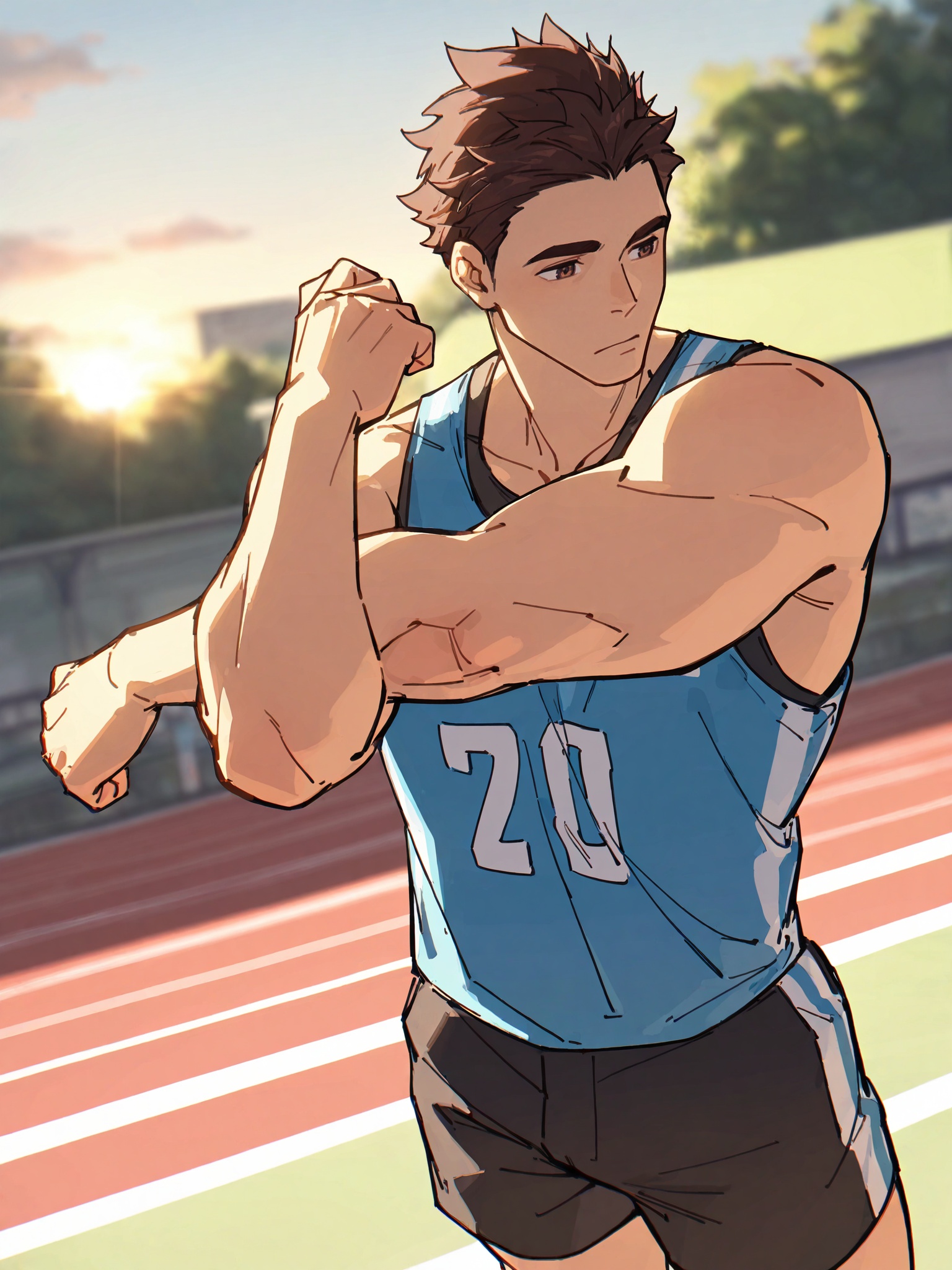 Gotou Takuya,  short hair,  brown hair on Tensor.Art