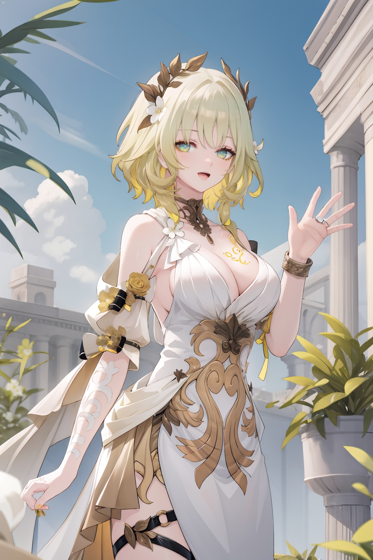 1girl,  solo,  aglaea \(honkai: star rail\) on Tensor.Art