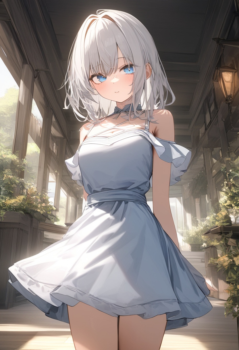 1girl,  solo,  blue eyes on Tensor.Art