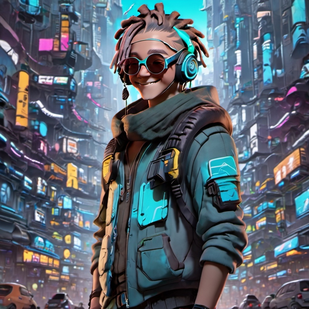 front view,  solo,  smile by milk on Tensor.Art