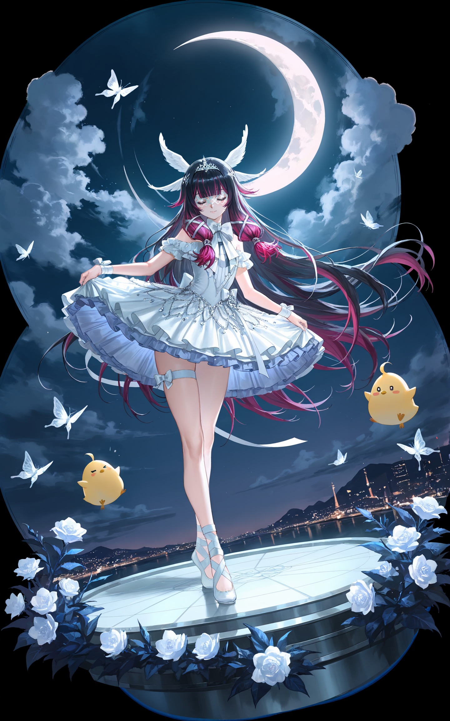 Columbina \(genshin impact\),  closed eyes,  lihui by DJ大江东去 on Tensor.Art