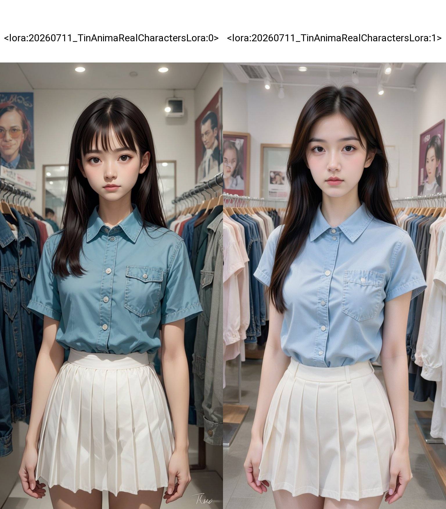 1girl,  skirt,  solo on Tensor.Art