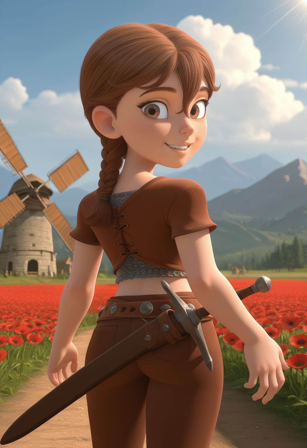 3d,  talia,  1girl on Tensor.Art
