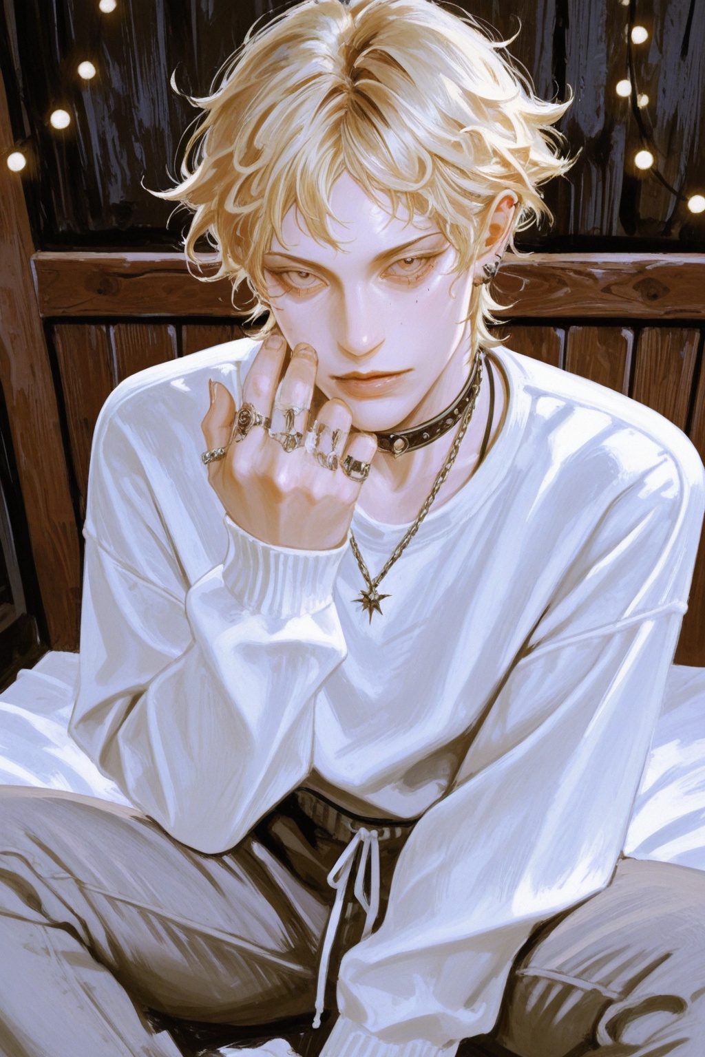 moody,  stylized realism,  blonde_hair on Tensor.Art